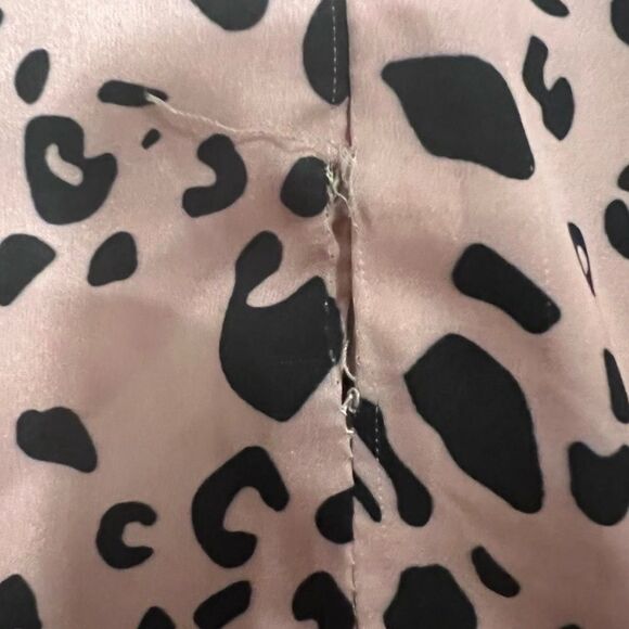 Pink Cheetah Silky y2k Style Mini Dress - Picture 7 of 9